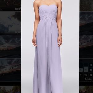 David’s bridal full length bridesmaid dress